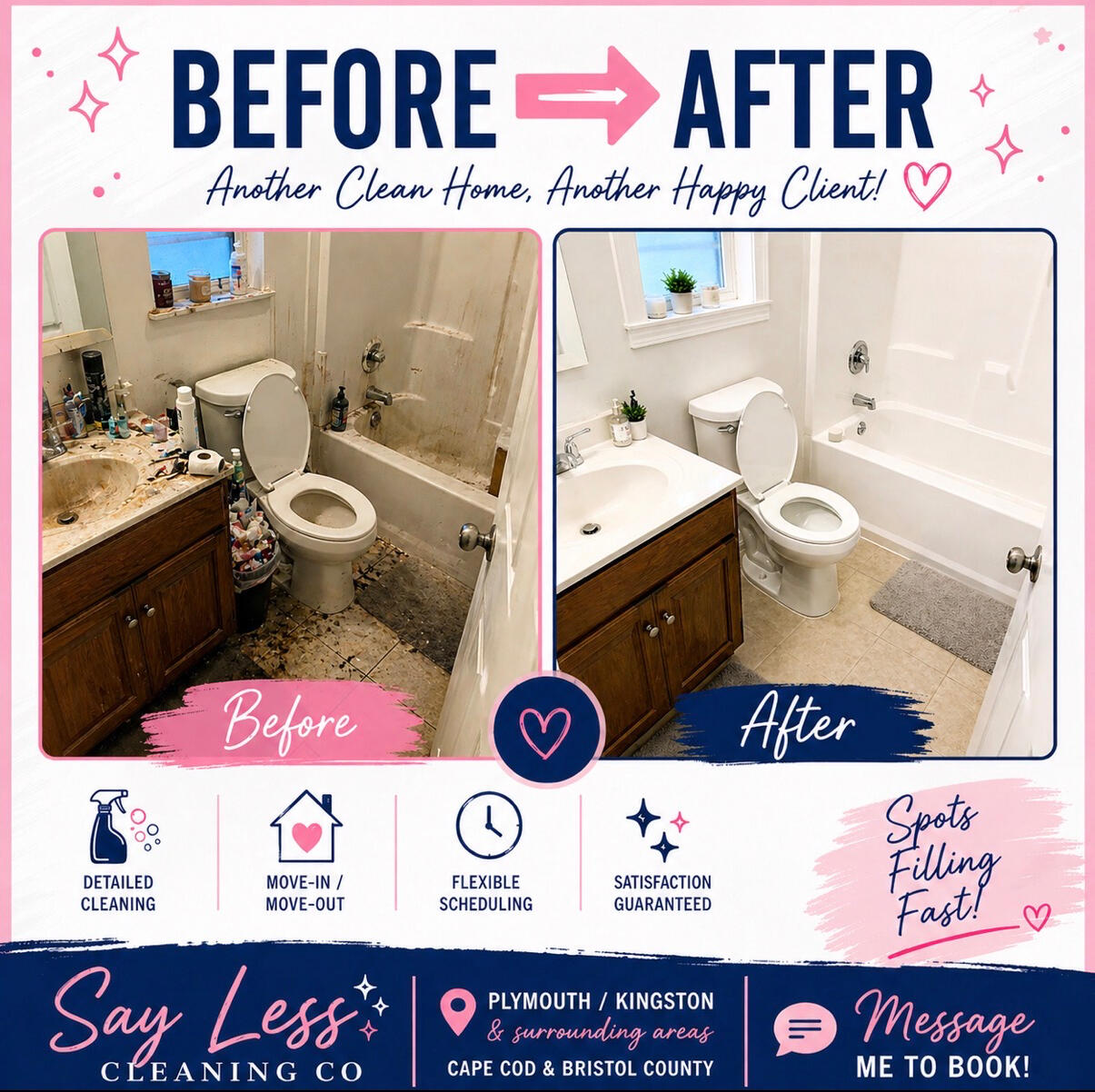 SPECIALTY CLEAN! No judgment. No shame. Just help when it’s needed most 💕Life can get overwhelming fast — and sometimes spaces do too. We provide respectful, detailed specialty cleans to help bring comfort, calm & cleanliness back into