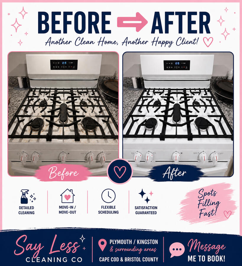 From grease and buildup to a spotless shine ✨ We pay attention to the details! Restoring your kitchen to a clean, fresh space you can feel good about.