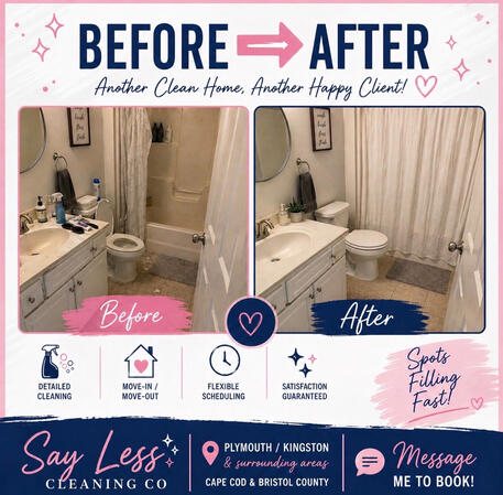 BEFORE ➡️ AFTER We know life gets busy that’s where we come in Detail-oriented, judgment-free cleaning with results you can SEE.